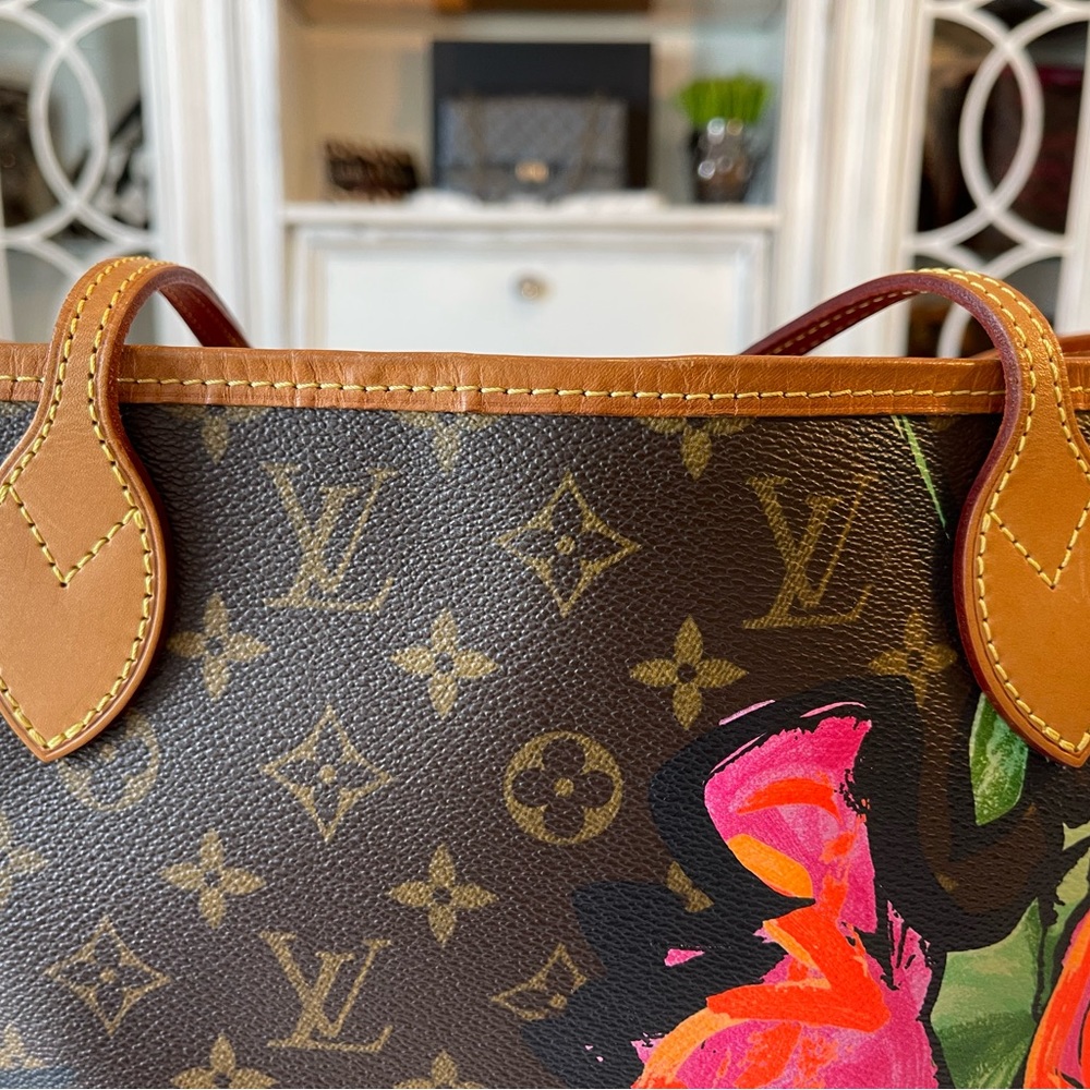 ‼️SOLD‼️Louis Vuitton Neverfull MM Monogram - Stephen Sprouse Rose - Picture 5 of 17